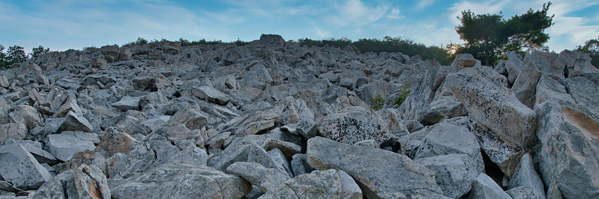 A field of boulders at the Devil's Marbleyard